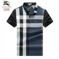 nouveaux t shirts burberry multicolors hombreches courtes stripe blue